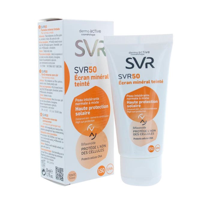 Svr Tinted Mineral Sunscreen Spf50 50ml