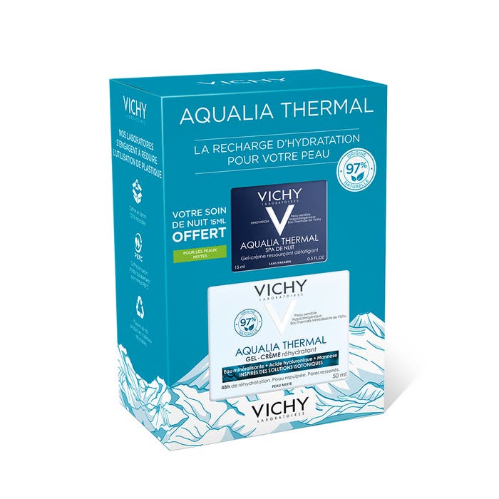 Hydrating Giftbox Aqualia Thermallight Cream + + Night Cream 50ml Mineral 89 Vichy