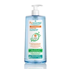 Puressentiel Huiles Essentielles Cleansing antibacterial hand gel with 3 essential oils 975ml