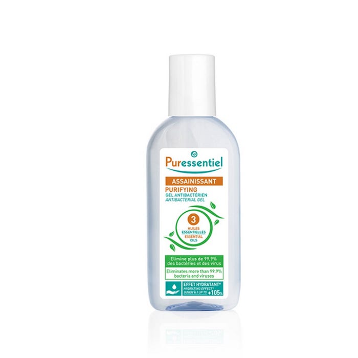 Cleansing antibacterial hand gel with 3 essential oils 80ml Huiles Essentielles Puressentiel