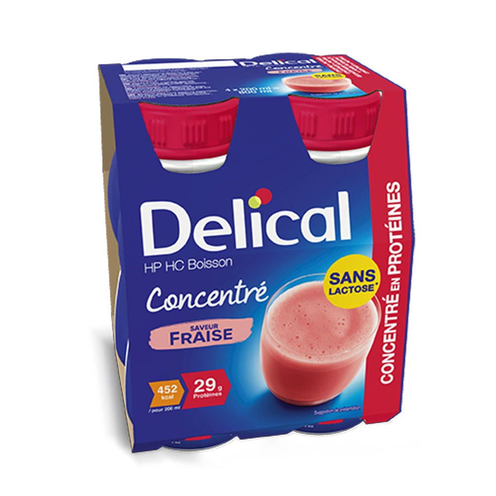 Delical High Calorie, High Protein Drink Concentrated In Proteins 4x200ml