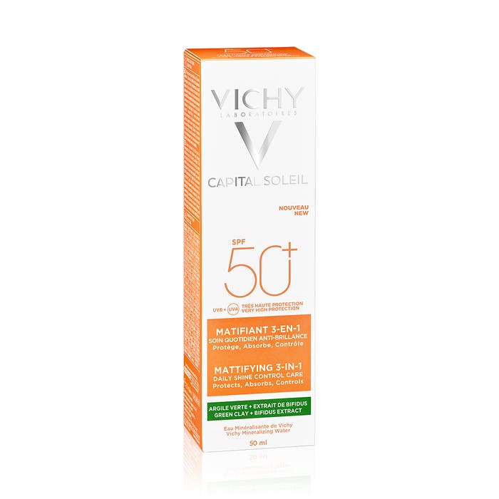 Mattifying 3-in-1 Facial Sunscreen SPF50+ 50ml Capital Soleil Vichy
