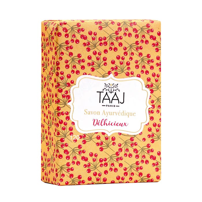 Taaj Taaj Ayurvedic Face & Body Soap Delhicieux Visage et corps 100g - Easypara