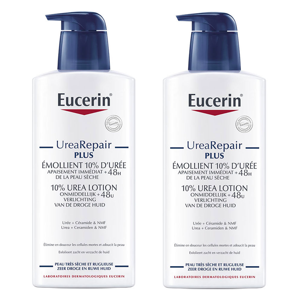 Eucerin UreaRepair Plus Complete Repair Repairing Emollient Dry Skin 10% Urea Peaux Seches 2x400ml