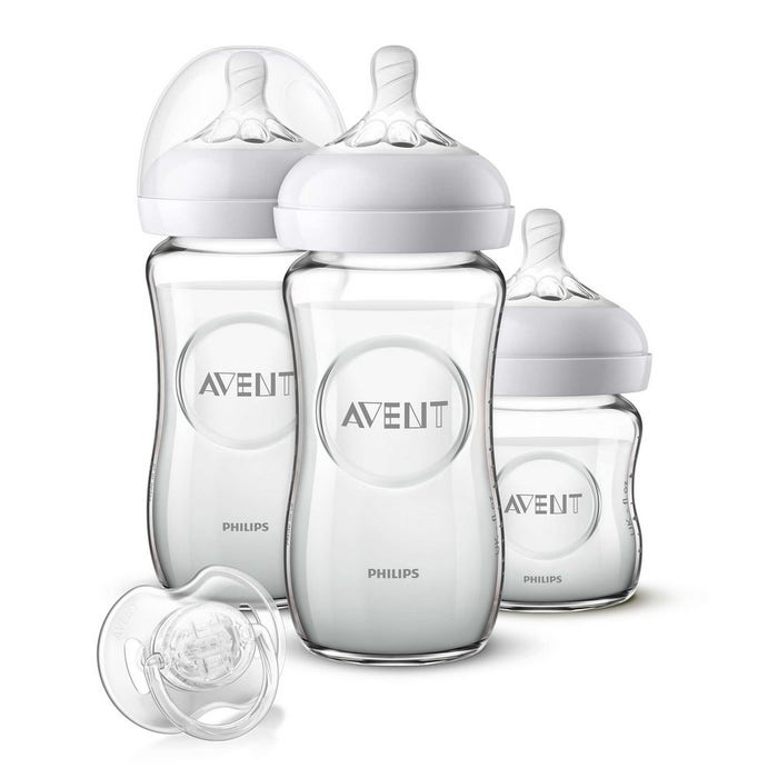 Baby Bottle Kit Different sizes Natural 2.0 Glass 0 to 12 Months Avent
