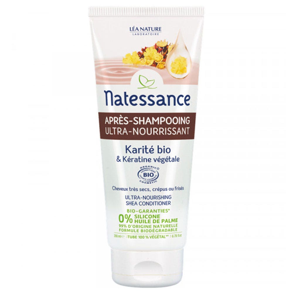 Natessance Festes Shampoo & Entwirrungsmittel, Bio-Kokosöl, 65 G – Für Alle Haartypen