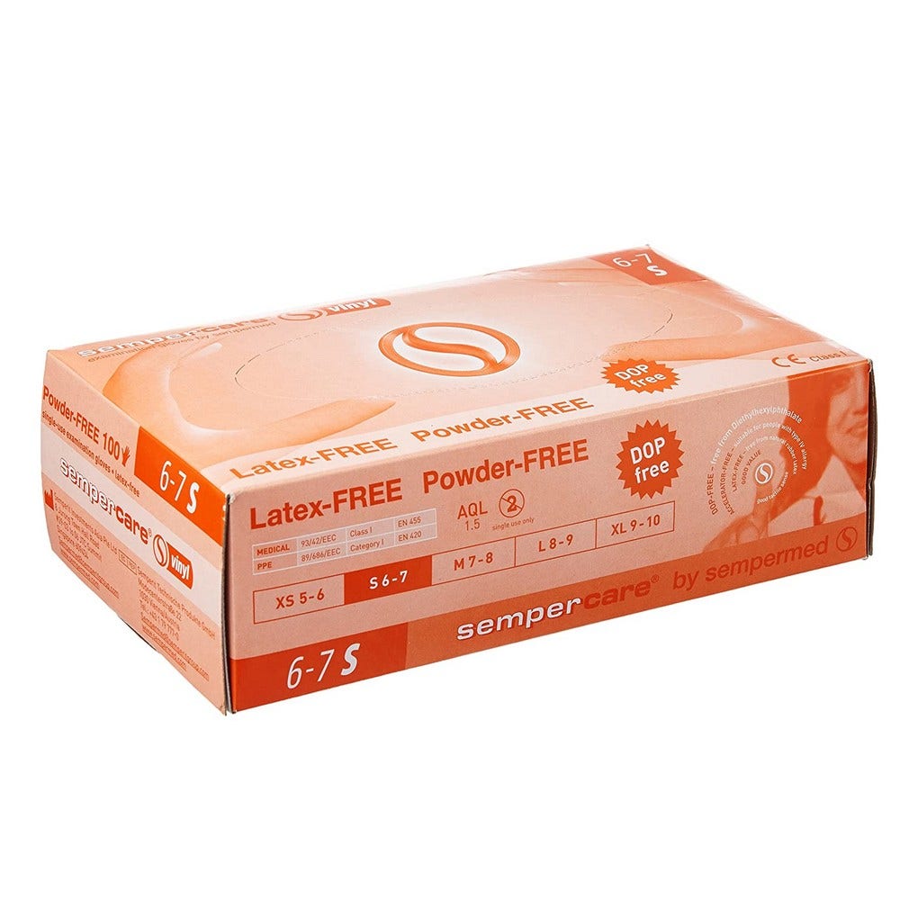Lohmann Rauscher Sempercare Vinyl gloves Powder-free and non-sterile x100