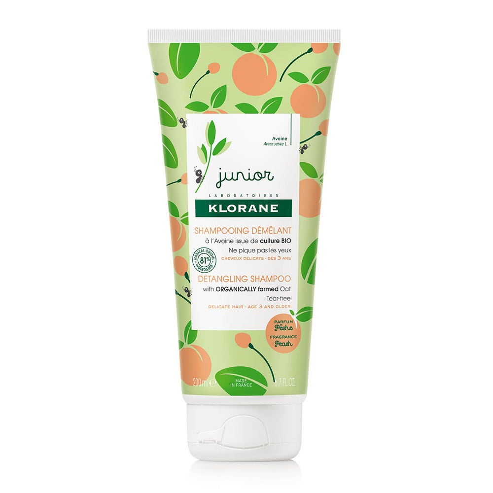 Klorane Junior Detangling Shampoo for Delicate Hair cheveux delicats 200ml