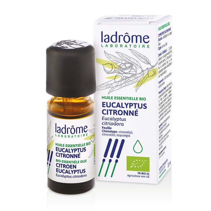 Organic Eucalytpus Citriodora Essential Oil 10ml Ladrôme