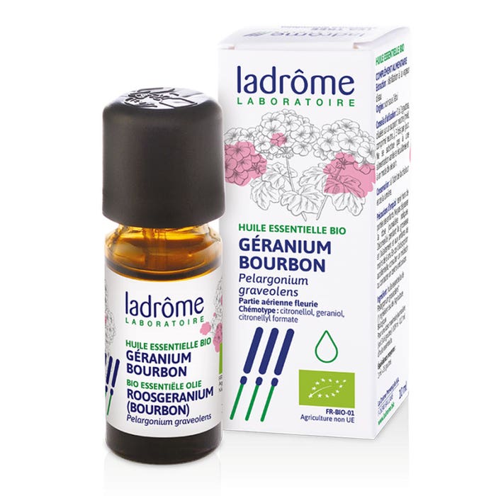 Organic Geranium Essential Oil 10ml Ladrôme