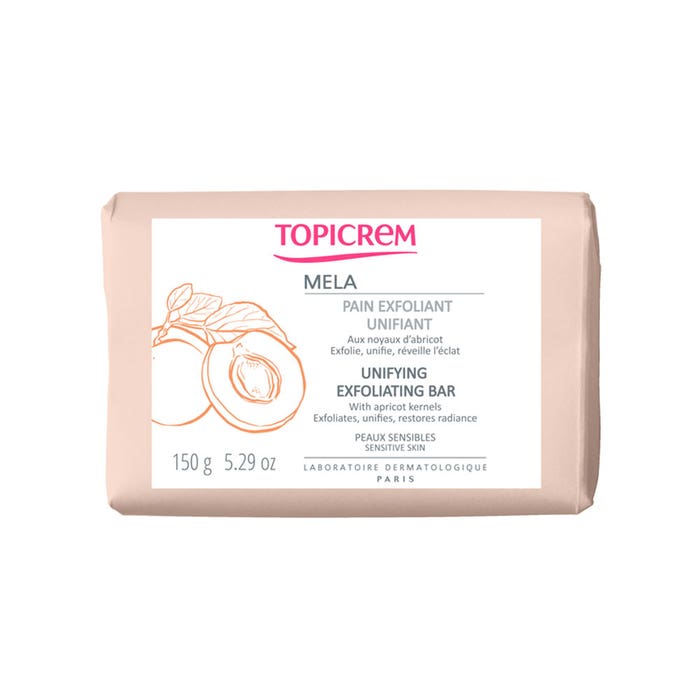 Topicrem MELA Unifying Exfoliating Bar Face and Body 150g Topicrem MELA Unifying Exfoliating Bar Face and Body 150g
