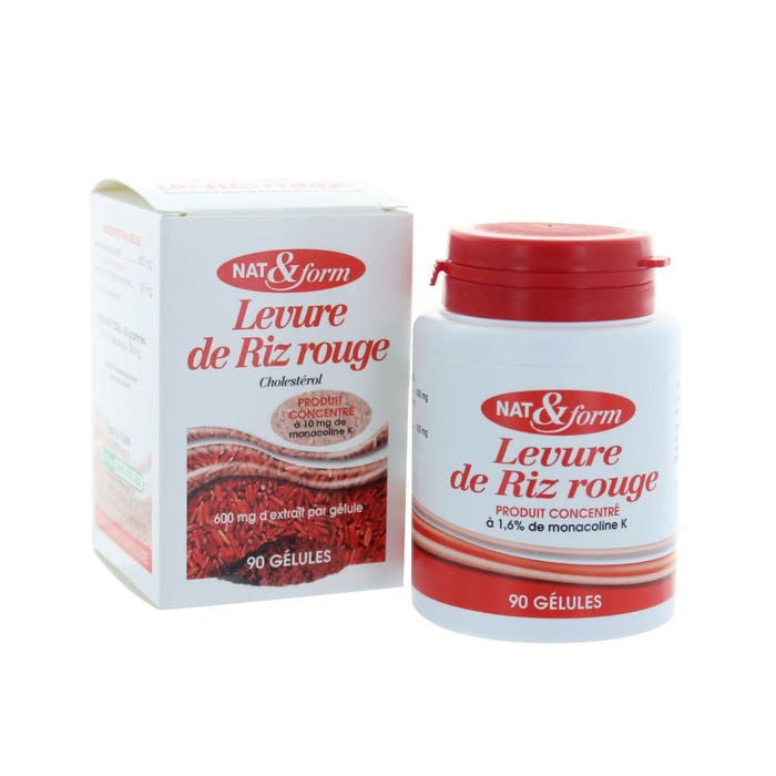 Nat&Form Nat&form Red Yeast Rice 90 Caps 90 Gélules