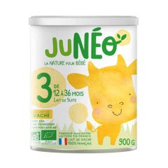 Juneo Follow-on milk 3 with Bioes cow's milk From 12 to 36 months 900g