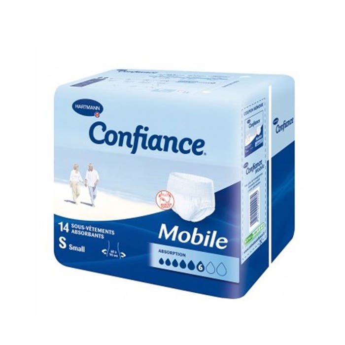 Absorbent Protections x14 Confiance Mobile L'Homme and Woman Hartmann