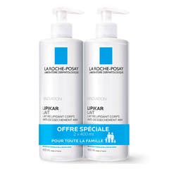 La Roche-Posay Lipikar Hydrating Body Milk Dry & Sensitive Skin 2x400ml