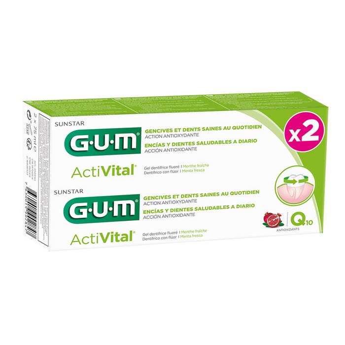 Activital Q10 Multi Action Toothpaste 2x75ml ActiVital Gum
