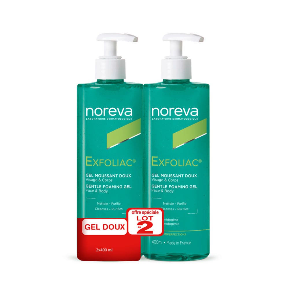 Noreva Exfoliac Foaming Gel 2X400ML
