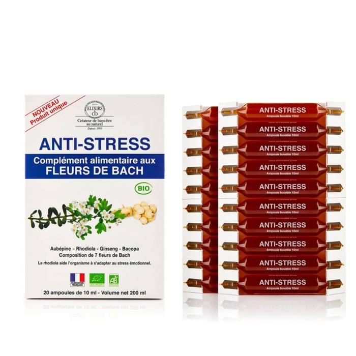 Elixirs & Co Stress Bach Flower Remedies Bioes 20 ampulas