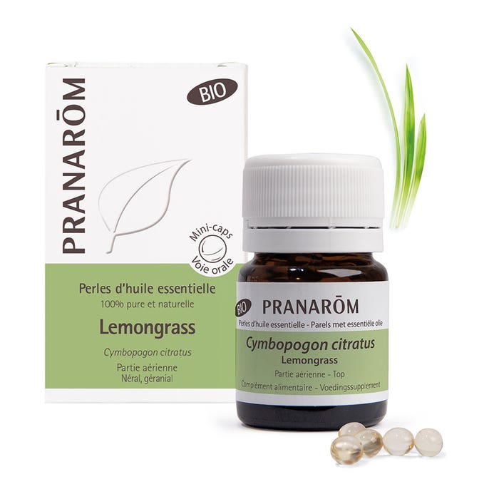 Lemongrass Bio 60 Pearls Les Huiles Essentielles Pranarôm