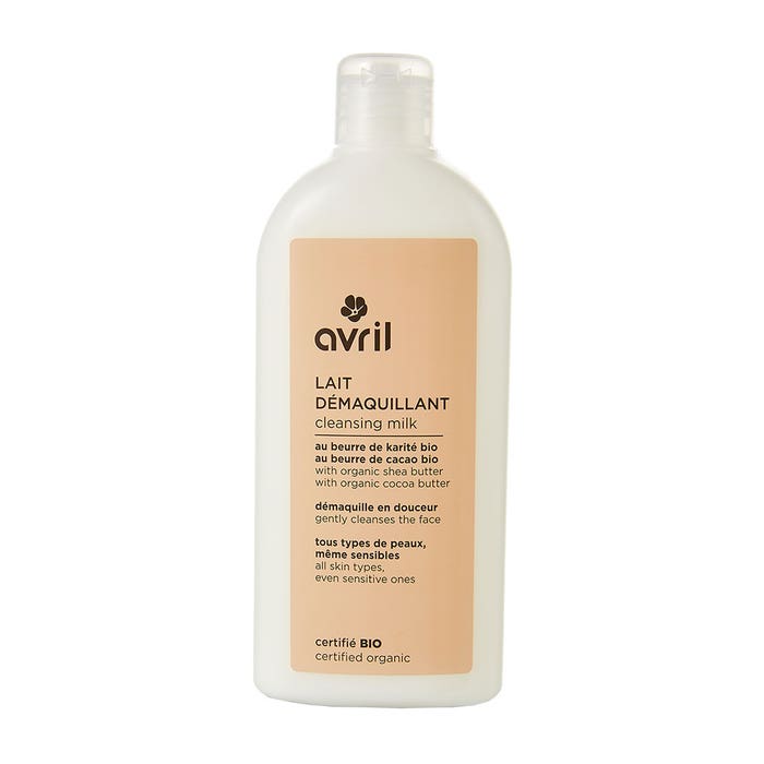 Cleansing milk with organic shea butter 250ml Avril