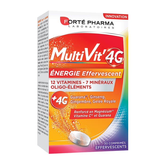 Energy x 30 Tablets MultiVit'4G Forté Pharma