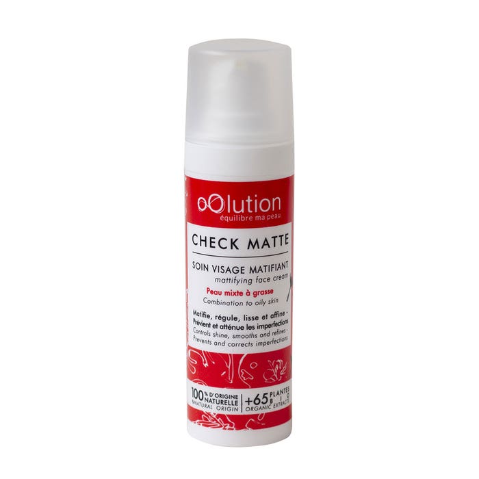 Matifying Facial treatments 30ml Check Matte Combination to oily skin oOlution