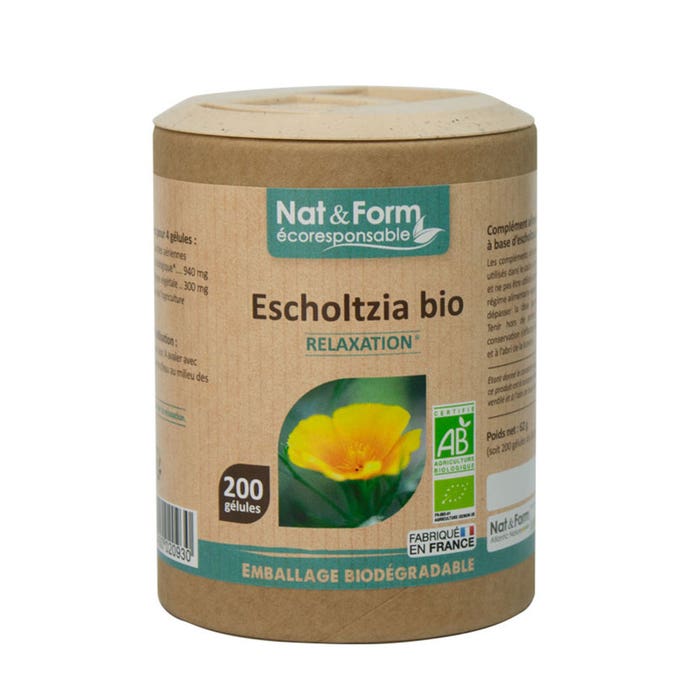 Nat&Form Organic Eschscholzia Relaxation 200 capsules