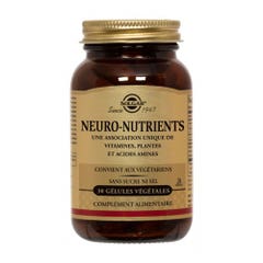 Solgar Neuro Nutrients 30 Capsules Memory 30 Gelules Vegetales