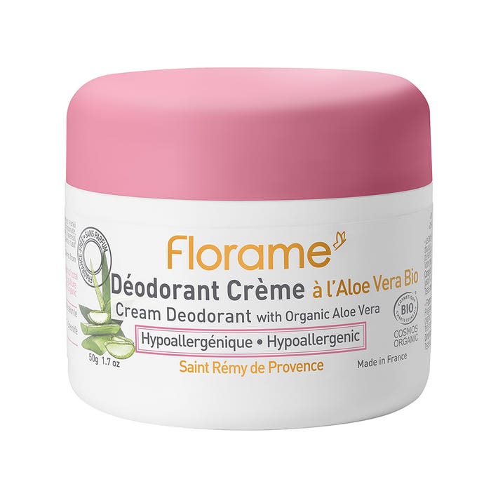 Deodorant Cream Hypoallergenic Bio 50g Florame 50g Florame