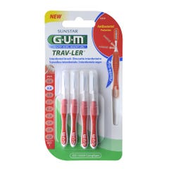 Gum Trav-ler Brushes 1314 Trav-ler 4 Brushes 0.8mm x4