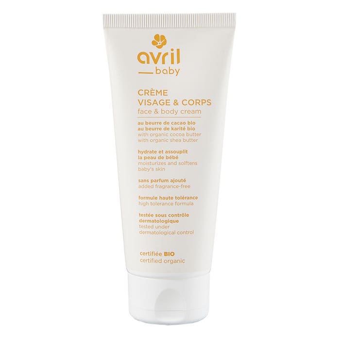 Organic Cocoa and Shea Butter Baby Cream 100ml Face & Body Avril