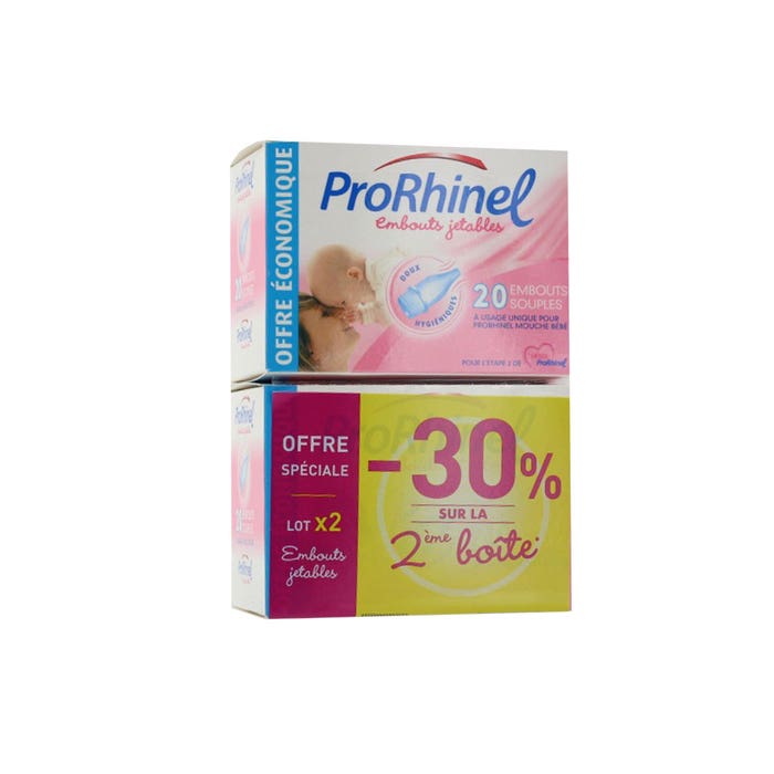 Disposable Flexible Nosepieces 2x20 Soft and hygienic Prorhinel