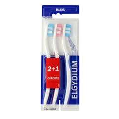 Elgydium Basic Trio Medium Toothbrush Medium