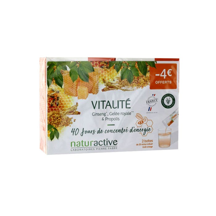 Vitality 2x20 Sticks Gamme Fluide Naturactive