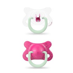Suavinex Night &amp; Day Anatomical Reversible Pacifier From 2 to 4 months x2