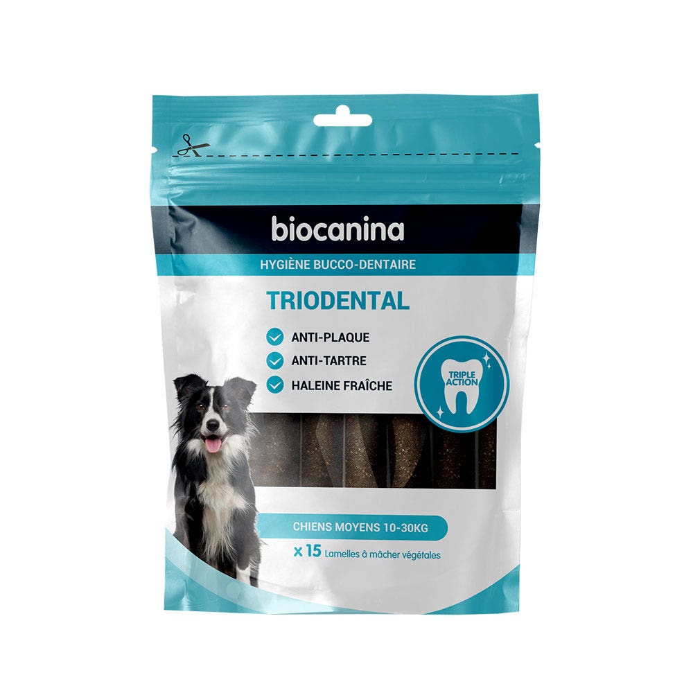 Biocanina Hygiene Chewable slats Triodental Medium dogs 10-30kg x15