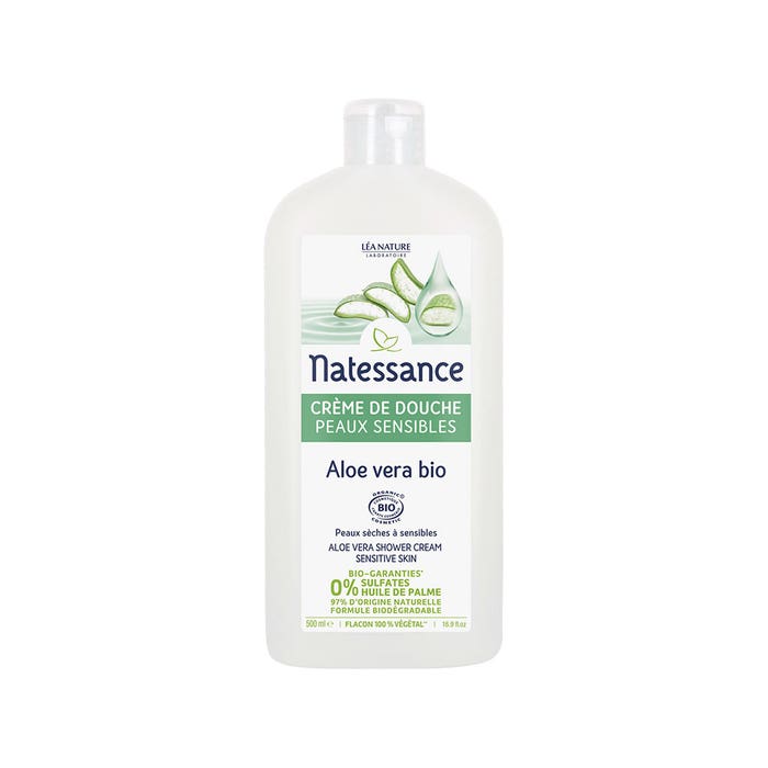Aloe Vera Shower Gel 500ml Douches dry & sensitive skin Natessance