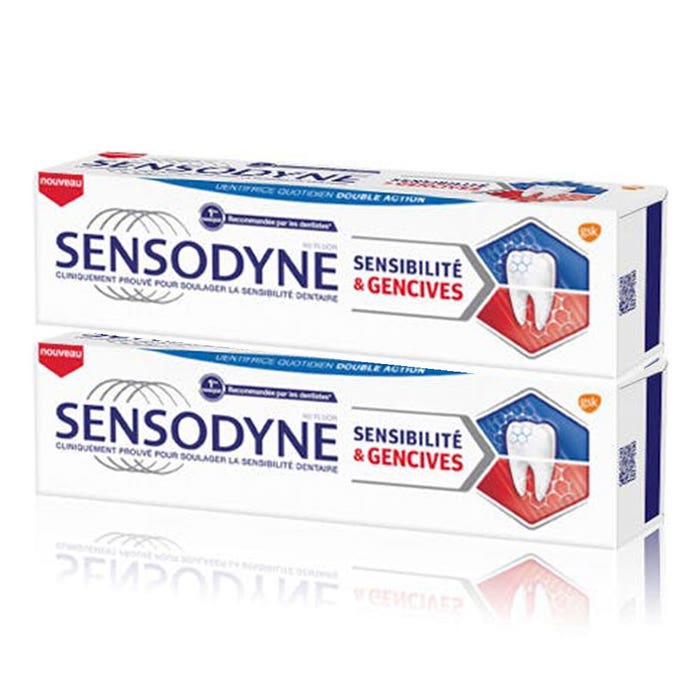 Mint Toothpaste For Gums And Sensitivities 2x75ml Sensodyne