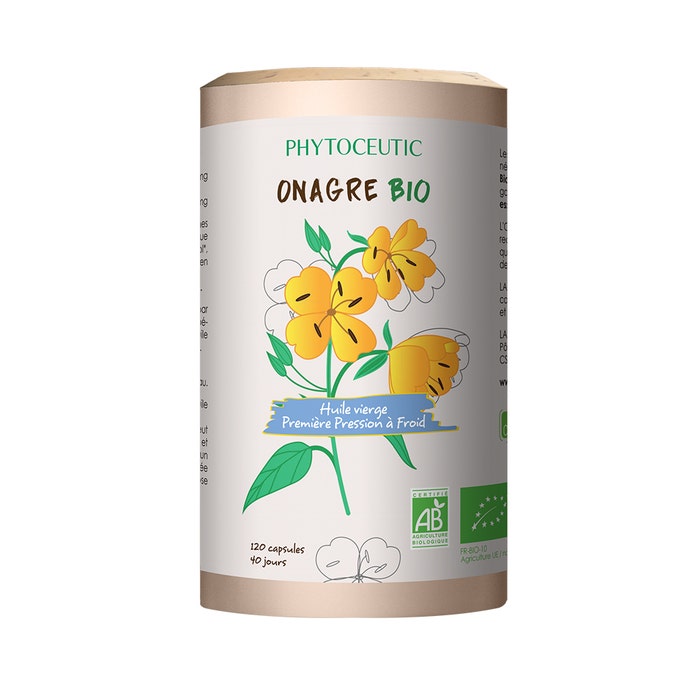 Phytoceutic Organic Evening Primrose Oil AB Label 120 capsules