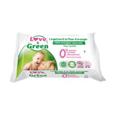 Love&Green Toilette Baby A La Fleur D'Oranger 64 Wipes Sensitive Skin Sensitive Skin