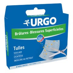 Urgo Sterile Tulle For Superficial Burns And Injuries 5x5cm