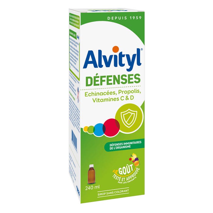 Immune defences syrup tutti frutti flavour 240 ml Alvityl