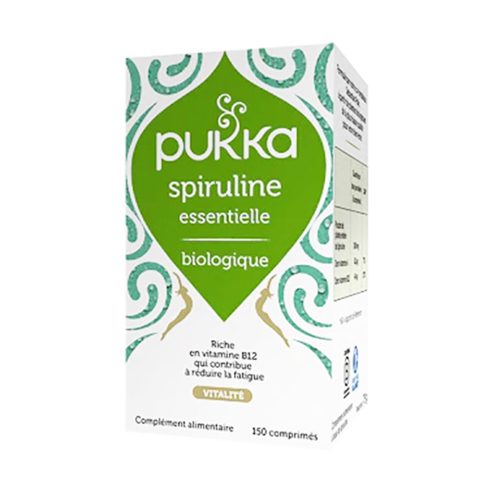 Pukka Vitality Food Supplements essential spirulina x 150 tablets