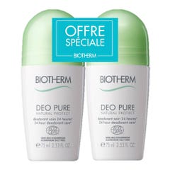 Biotherm Deo Pure Deodorant Natural Protect 24h 2x75ml