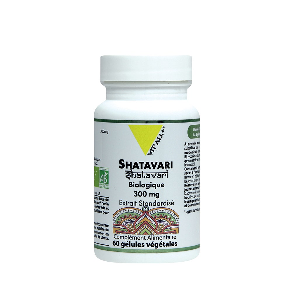 Vit'All+ Organic Shatavari 300mg Standardised Extract 60 capsules