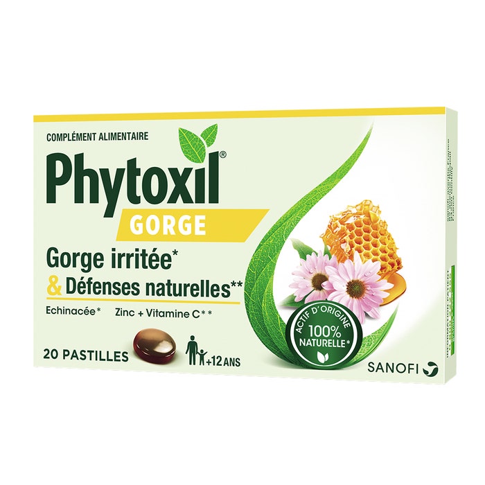 Throat and natural defences 20 pastilles Sanofi