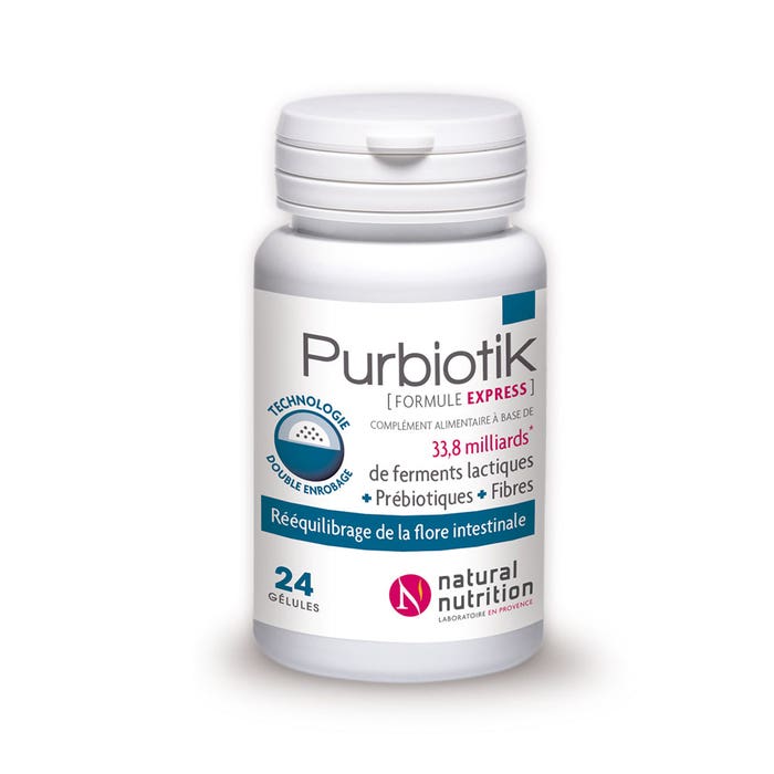 Purbiotik X 30 Capsules 24 Gelules Natural Nutrition