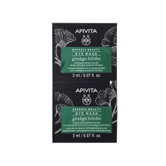 Apivita Express Beauty Eye Contour Masks for Dark Circles and Signs of Fatigue 2x2ml