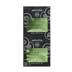 Apivita Express Beauty Intense Hydration Cucumber Face Mask 2x8ml