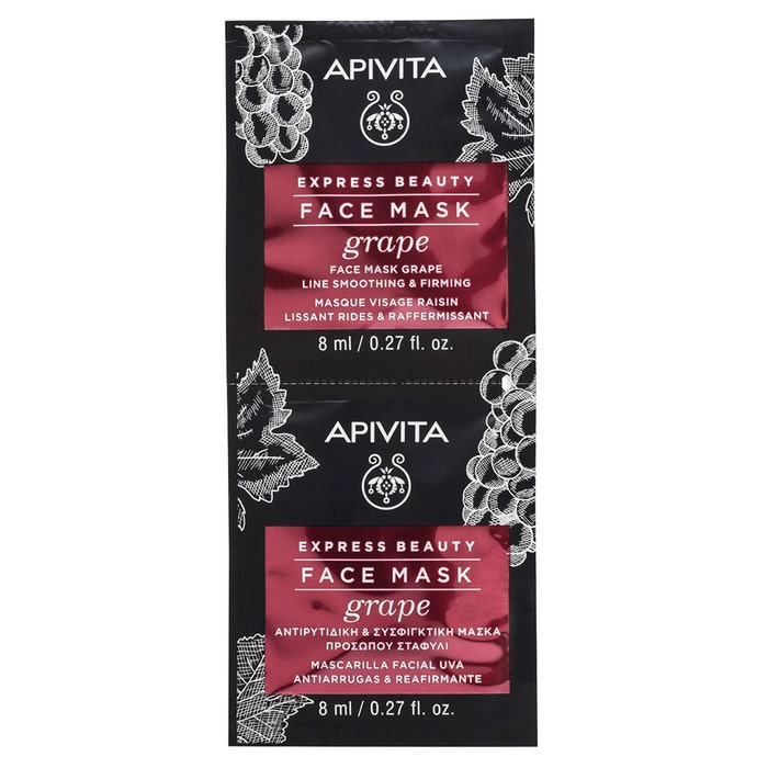 Apivita Express Beauty Face Mask Grape 2X8ml Apivita Express Beauty Face Mask Grape 2X8ml